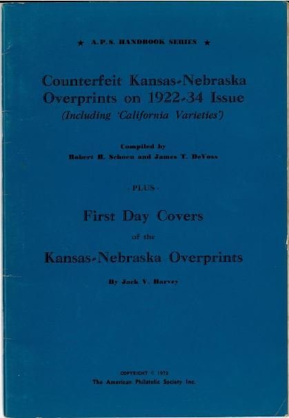 Counterfeit Kansas-Nebraska Overprints on 1922-34 Issue