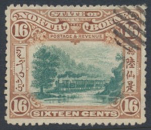 North Borneo SG 107 Used SC# 121*  perf 13½ x 14  BBRC see details & scans 