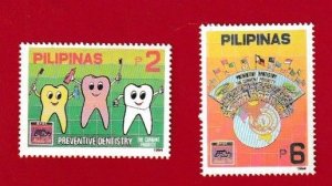 PHILIPPINES SCOTT#2289-2290 1994 17th ASIAN DENTAL CONGRESS SET - MNH