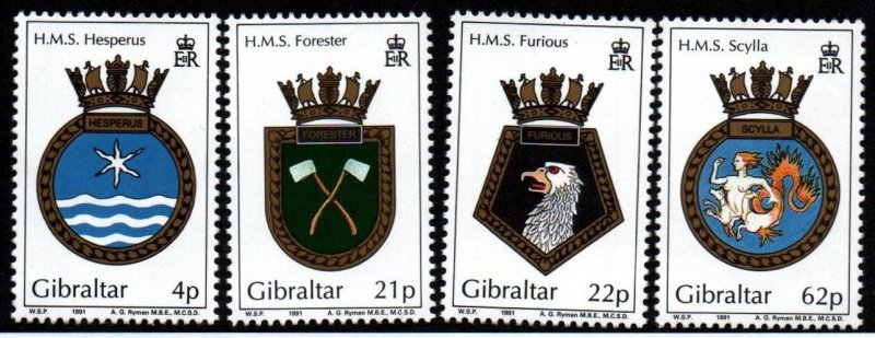 Gibraltar # 587 - 590 MNH