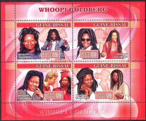 Guinea Bissau 2007 Cinema Actress Whoopi Goldberg Sheet MNH