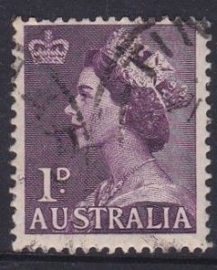 Australia #261 1953 QE II  - 1d - used