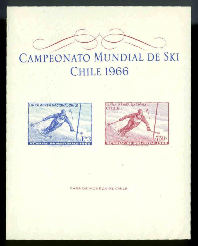 SCOTT #C267v SKIING SOUVENIR SHEET MINT NEVER HINGED-SEE NOTE on C267 CATS $35