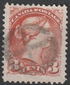 Canada SQ #37 with Fancy Cross in Circle Cancel   (1296)