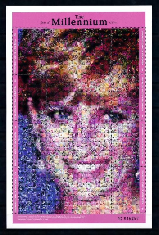 [72280] Micronesia 1999 Princess Diana Flowers Sheet MNH