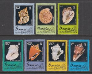 Dominica 513-519 Seashells MNH VF