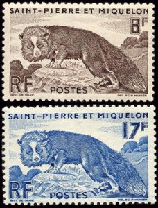 Scott #343-4 Fox MNH