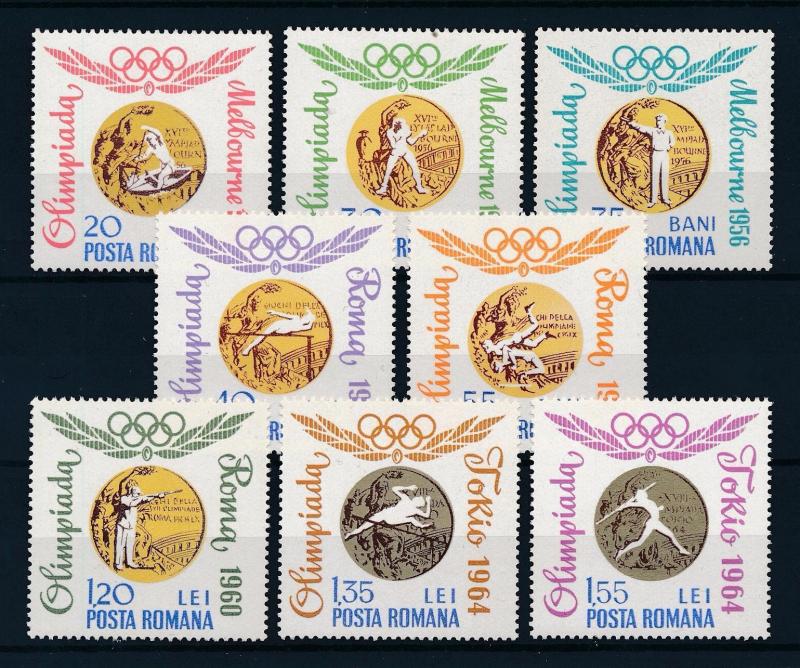 [54602] Romania 1964 Olympic Games Boxing Wrestling Athletics Boxing MNH