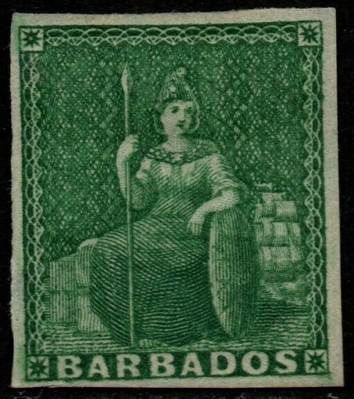 $Barbados Sc#5 M/H/VF, Cv. $210