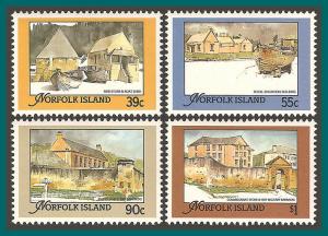 Norfolk Island 1988 Buildings, MNH  444-447,SG452-SG455