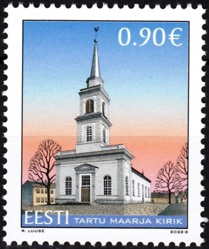 ESTONIA 2022-02 Religion Architecture: St. Mary's Church in Tartu, MNH