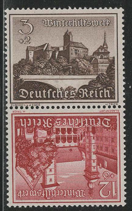 Germany Scott # B160, B165, mint nh, tete beche, Mi# SK36
