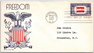 U.S. FIRST DAY COVER AUSTRIA OCCUPIED NATION SCOTT 919 CLIFFORD CACHET SCARCE