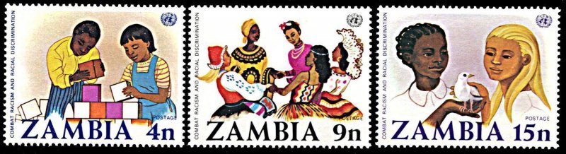 Zambia MNH 177-9 Combat Racism