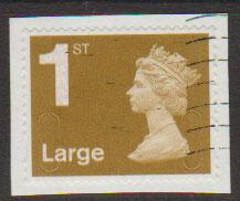 GB QE II Machin SG U2944 - 1st Large Gold  - No Year  No Source Code 