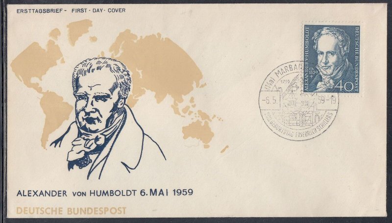 Germany Scott 800 FDC - Alexander von Humboldt