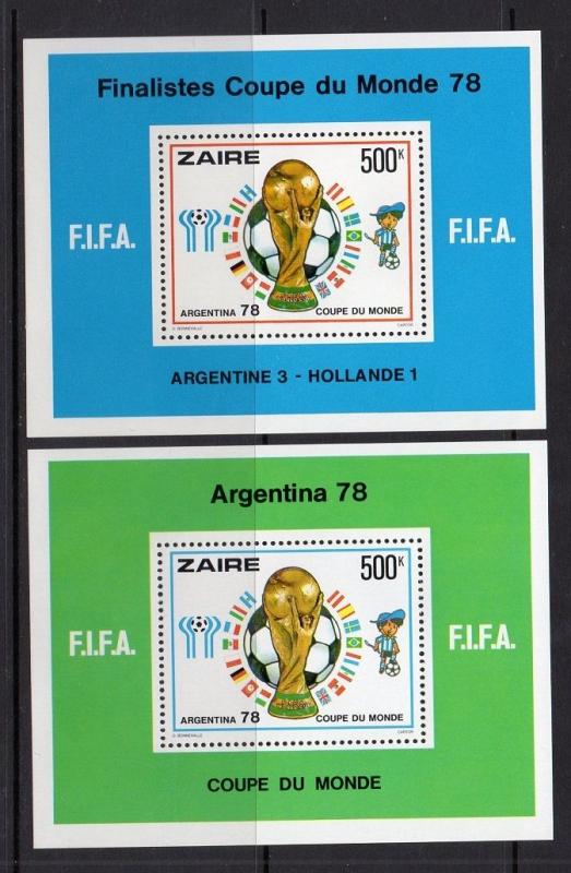 Zaire 1978 World Cup SS VF MNH (880-1)