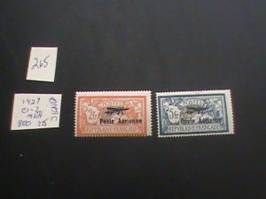 FRANCE 1927 MNH SIGNED CALVES SC C1-2 SET FINE $800 (265)