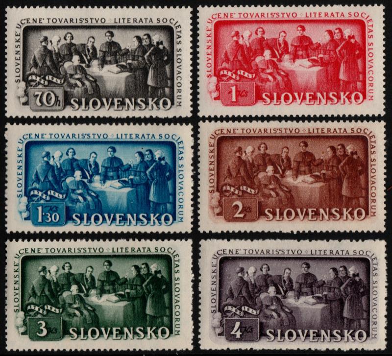 ✔️ SLOVAKIA 1942 - EDUCATION SOCIETY - SC.77/82 MNH OG [SK105]