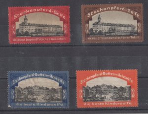 German Steckenpferd Soap Stamps - Rudolstadt & Arolsen Palaces