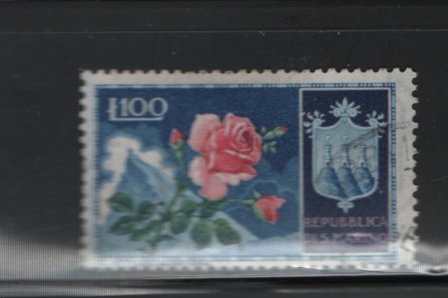 San Marino, 344 used, 1953 Roses