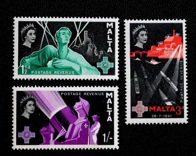 Stamp Malta Sc# 269-271 MNH Set War Effort 1958 Mint Never Hinged