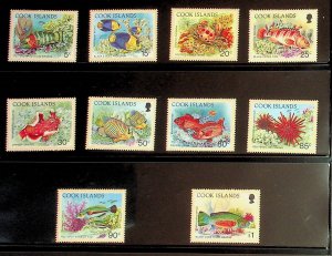 COOK ISL. Sc 1058-80 NH 10V FROM 1992 - SEA LIFE - (AS24)