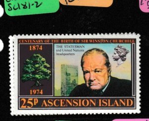 Ascension Island Churchill SC 181-2 MNH (1gdw) 