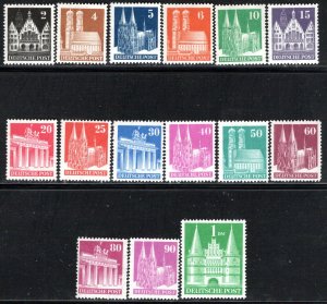 Germany AM Post Scott # 634a - 658a, mint nh