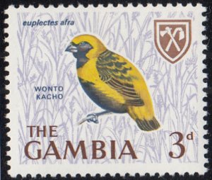 Gambia 1966 MNH Sc #219 3p Yellow-crowned bishop
