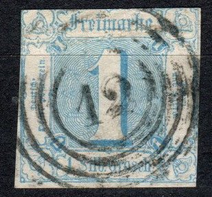 Thurn And Taxis #10 F-VF Used  CV $45.00  (X5177)