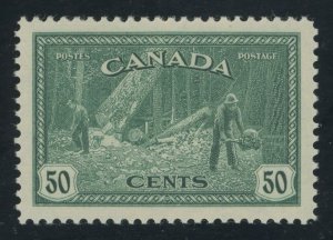 Canada 272 - 50 cent Logging Issue - VF/XF Mint never hinged