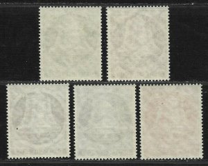 Doyle's_Stamps: MNH West Berlin Bells SemiPost Set Scott #9N94**/#9N98** (L16)