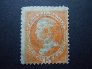 1873 #163 15c Webster Perf 12 Used  CV $150 Target Fancy Cancel