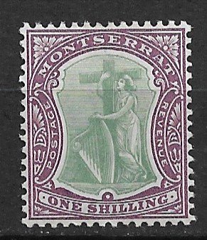 1903 Montserrat 18 Symbol of the Colony 1sh MH