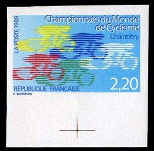 France, 1950-Present #2158 (YT 2590) Cat€42, 1989 World Cycling Championshi...
