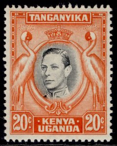 KENYA UGANDA TANGANYIKA QEII SG139, 20c black/orange, NH MINT. Cat £45. PERF 13¼