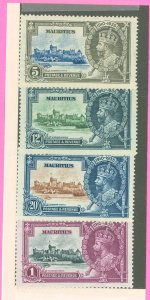 Mauritius #204-207 Unused Single (Complete Set) (Jubilee) (King)