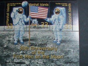 ​MARSHALL ISLAND-1999 SC#712  30TH ANNIVERSARY-FIRST MAN ON THE MOON MNH S/S