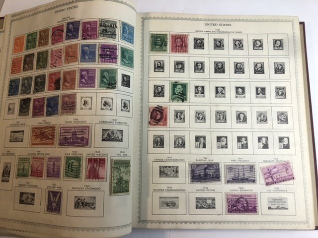 The New World Wide Postage Stamp Album Lots Of Old Stamps