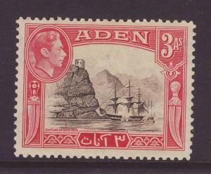 1939 Aden 3 Annas Mounted.Mint SG22