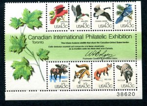 Plate Block 1978 Wild Life Canadian International Philatelic Exhibi Sc 1757 13¢