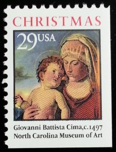 1993 29c Christmas, Madonna, North Carolina Museum of Art Scott 2790 Mint VF NH