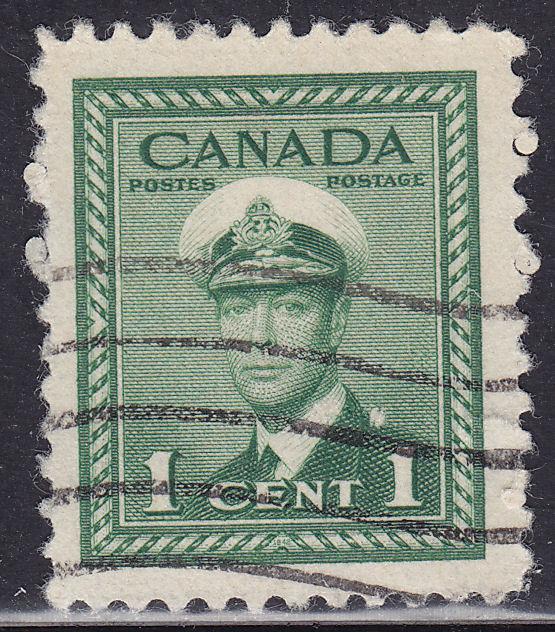 Canada 249 King George VI WWII War 1¢ 1942