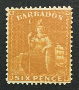 MOMEN: BARBADOS SG #79 1876 MINT OG H LOT #192430-1171