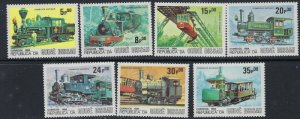 Guinea Bissau 619-25 MNH 1984 Locomotives (ak3144)