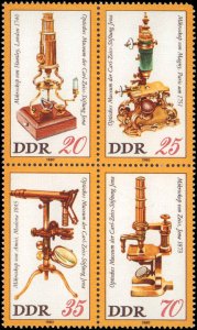 German Democratic Republic #2127a, Complete Set, Block Of 4, 1980, Medical, N...