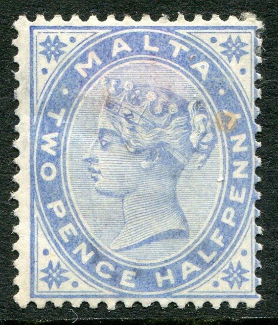 MALTA Postage Stamp #11 Mint Hinged QUEEN VICTORIA