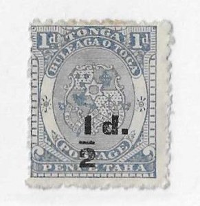 Tonga Sc #16   1/2p surcharge  on 1p OG FVF