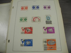 CUBA, 100s & 100s of Stamps mostly hinged on Scott pages